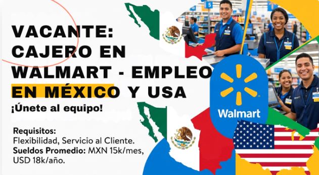 Vacante de cajero en Walmart